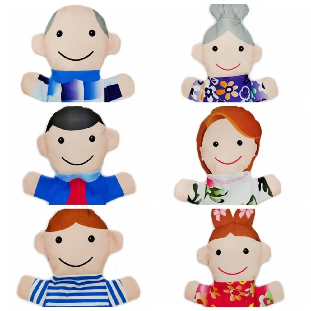 12 Types Hand Puppets For Family Members Cloth Plush Toy Cloth Adorable Figures Puppets Dolls Adorable