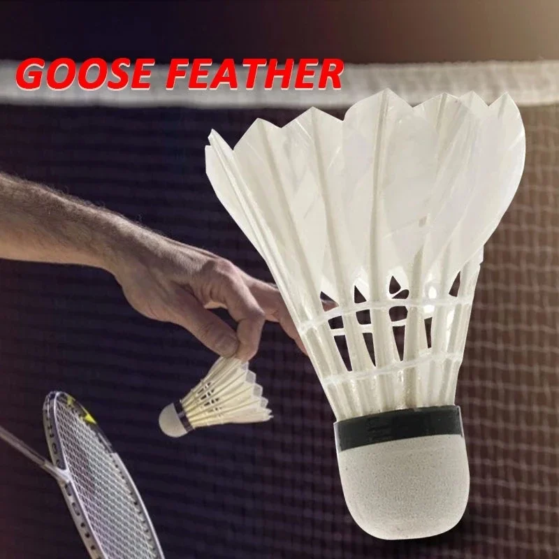 1/3/6/12pcsHigh Quality Ball Sports Tools Durable Foam Head Soft Texture Badminton Racket Badminton Goose Feather