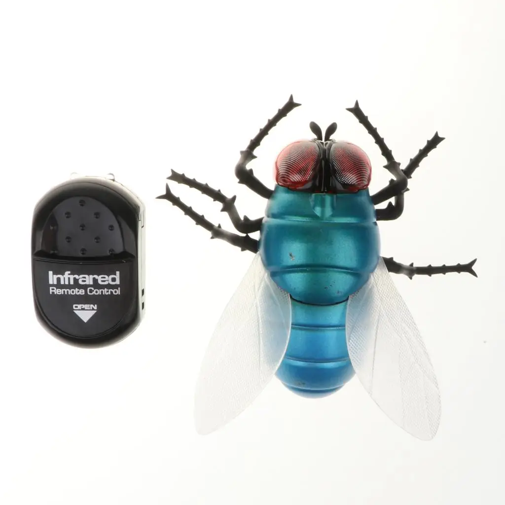 Infrared Remote Control Fly RC Animal Toy Prank Reptile Insects Joke Scary Trick Prank Bugs 3