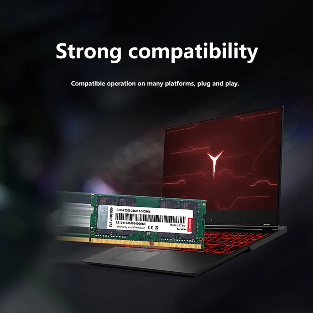 Laptop Ram Memory Lenovo DDR4 3200MHz 8GB 16GB 32GB 260pin SO-DIMM For Laptop Notebook Ultrabook