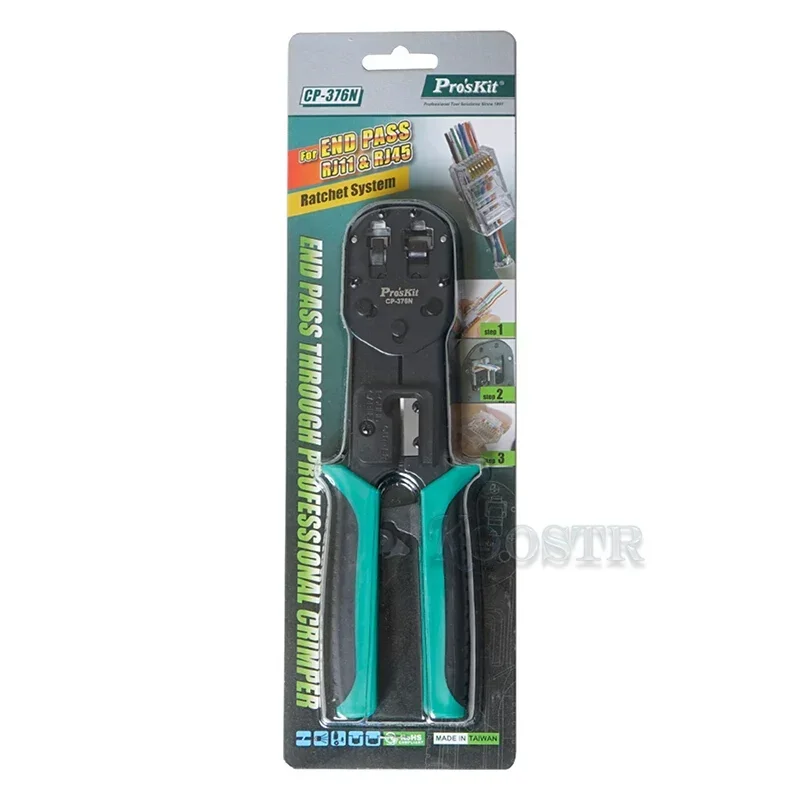 Pinza A Crimpare I Fili Cricchetto Tagliacavi Per 4P, 6P, 8P - 3