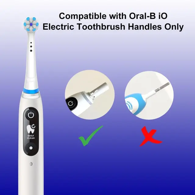 Compatible with Oral-B iO 3/4/5/6/7/8/9/10 Series Ultimate Clean Electric Toothbrush Replacement Brush Heads,8Pack 5