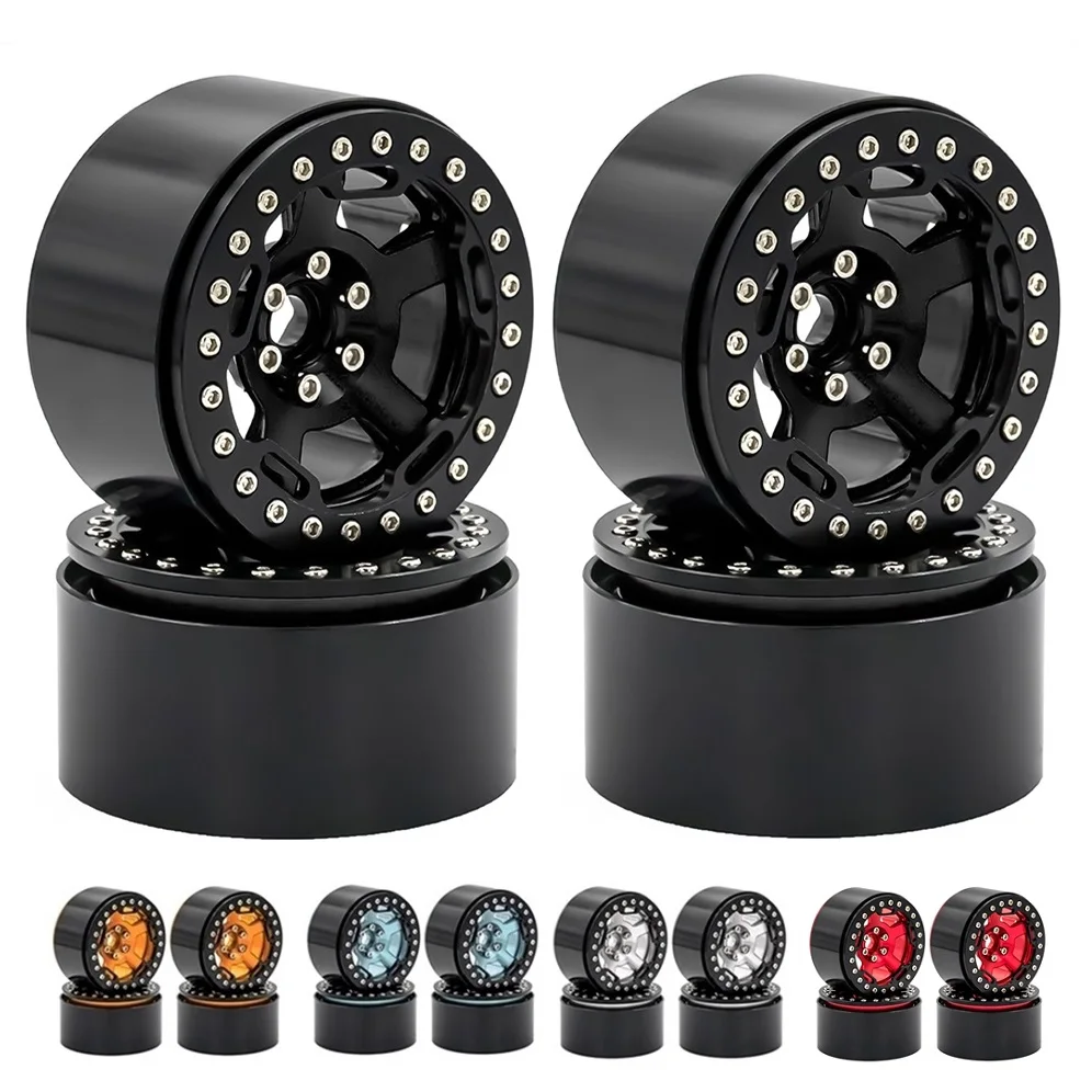2.2 Metall Beadlock Felgen Für 1:10 RC Crawler AXIAL SCX10 RR10 Wraith
