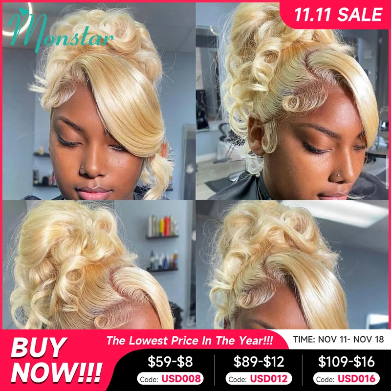 Human Hair Full Lace Blonde Lace Front Wig 360 Frontal Wig 613 13x6 Hd Frontal Brazilian Body Wave Wigs human hair wig