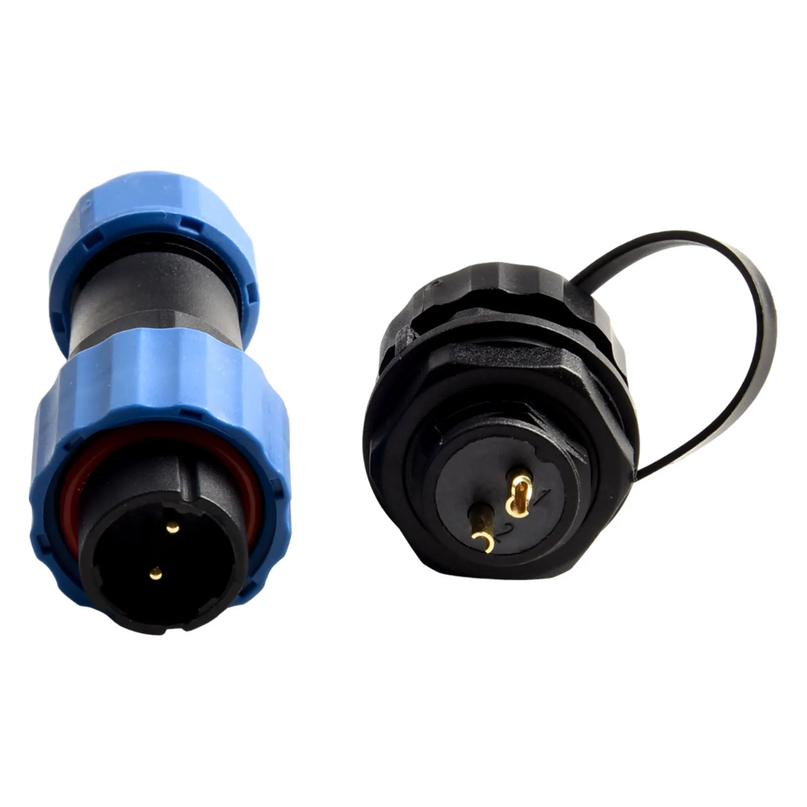 SP16 Waterproof Circular Socket Connector IP68 Rated with 2 to 9 Pins Essential for Low Frequency Applications
