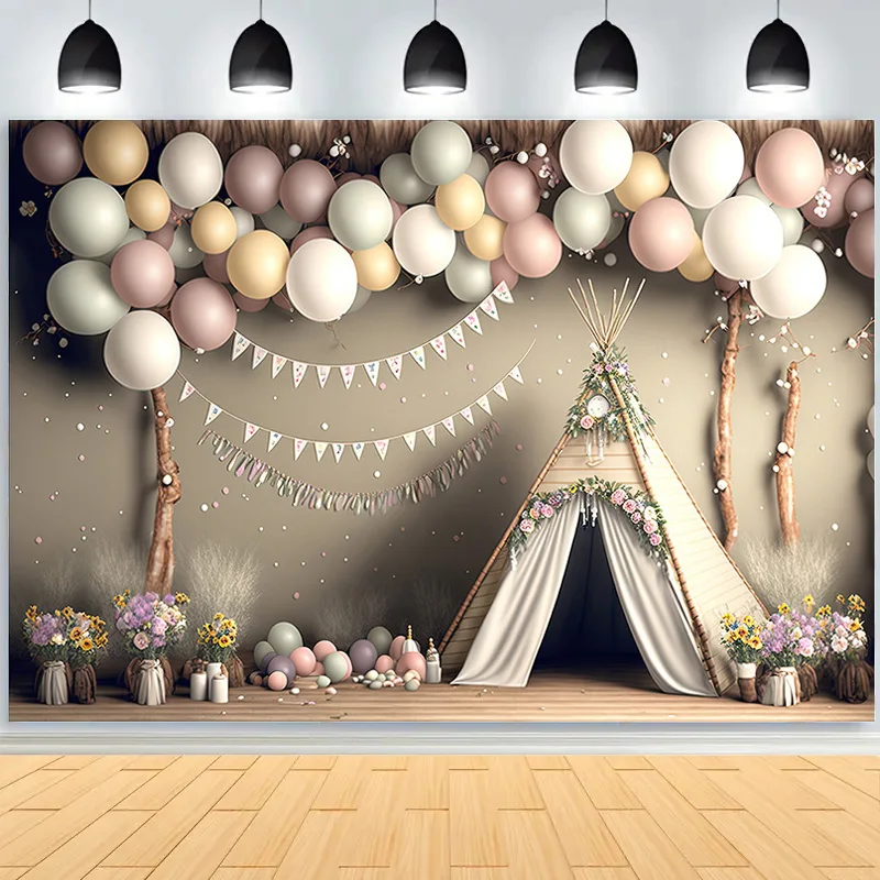 

Beautiful Decorations For Baby Shower Party Photography Backdrops Props Children Birthday Newborn Photo Studio Background BE-15