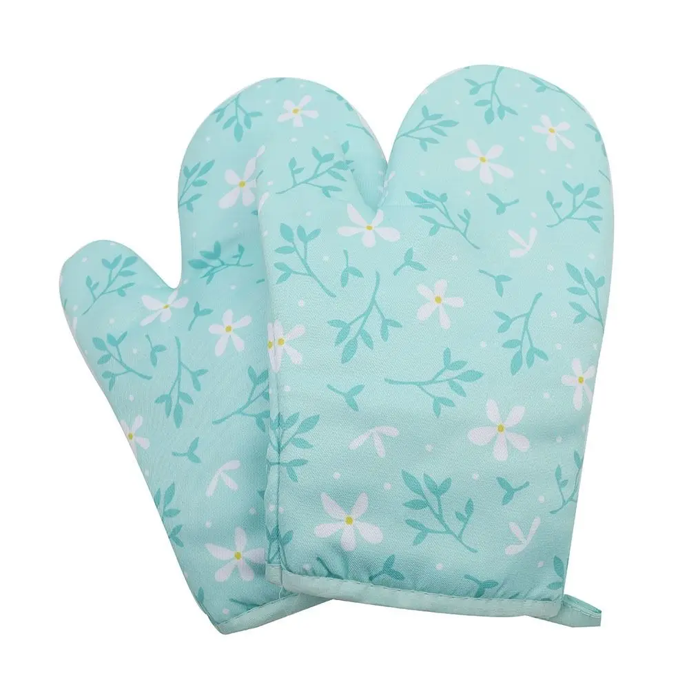 Anti-scald Microwave Gloves Heat Resistant Non-slip Oven Mitt Thickened High Temperature Resistant Kitchen Mitts Barbecue