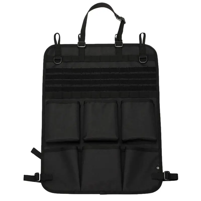 

Backseat Car Organizer Back Of Auto Seat Organizers Nylon Fabric Multi-Functional Organizers For Phones Keys Pens Water Bottles
