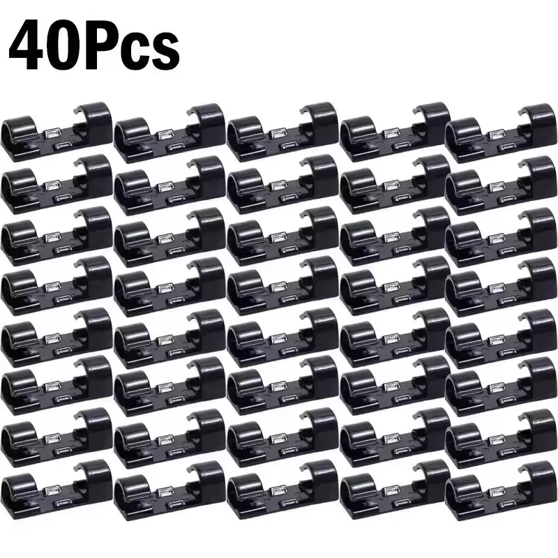 Self-Adhesive Cable Clips Organizer for Home, Office, and Car