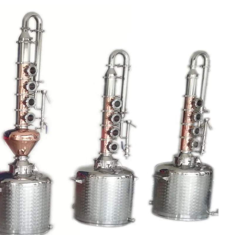 Copper Destilador Alcohol Distiller Whisky Still Distillation Distillery Equipment Vodka Making Machine for Sale