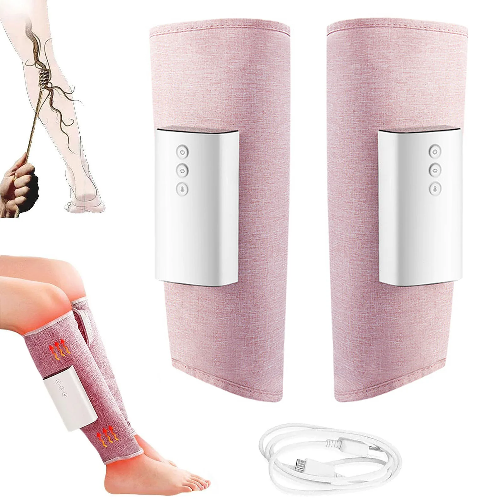 

Leg Massager for Circulation USB Rechargeable Wireless Leg Massager Gift for Friends Family Members