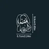 30pcs Semi Permanent Cartoon Herbal Tattoo Stickers For Women's Waterproof Disposable Water Transfer Printing Stickers 5