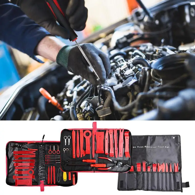 

Car Trim Removal Hand Tool Set Auto Clip Rivet Fastener Door Panel Trim Removal Kit Car Opening Repair Tool Automotive Pry Kit