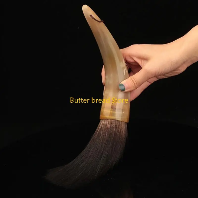 W89C 중국어 번체 서예 브러시 곰 머리 브러시 쓰기 브러시 황소 뿔 그림 브러시 펜 커플 쓰기