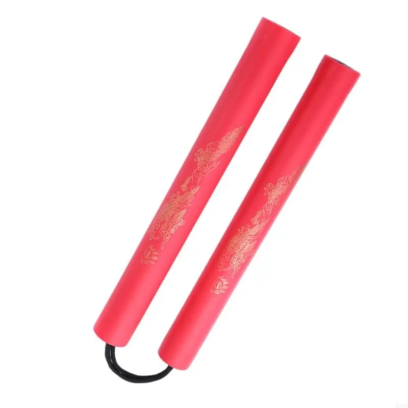 1Pc Two Section Martial Arts Nunchucks with Rope Suitable for Beginner Training Nunchakus Foam Training Rope Nunchucks