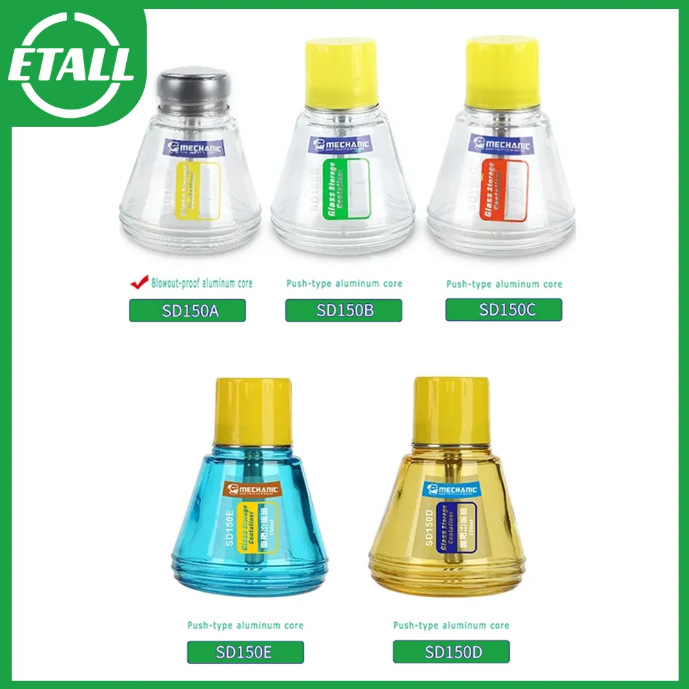 

MECHANIC SD150 Press Type Liquid Bottle Solution Dispenser Anti-Static Anti-Corrosion Light Transmission Alcohol Bottle