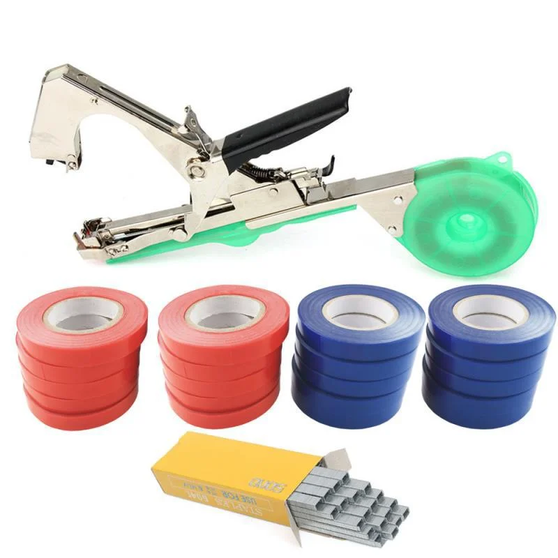 

Tying Machine Plant Garden Plant Tapetool Tapener with 20 Rolls Tape Set for Vegetable, Grape, Tomato,Cucumber, Pepper Flower