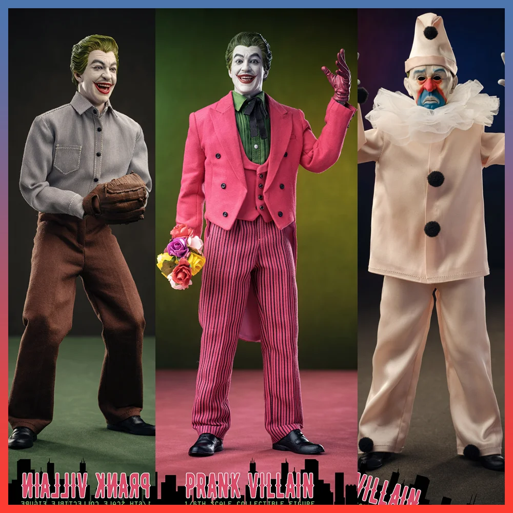 

Hot Selling Mars Toys MAT013 1/6 Clown Prank Villain Classic Dolls Full Set 12 inch Men Soldier Collectible Action Figures Model
