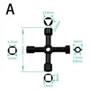 Multifunction Cross Switch Square Key Wrench Alloy Universal Triangle For Elevator Electrical Cupboard Box Train Cabinet 2