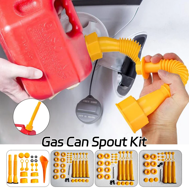 1set Car Gas Can Spout Nozzle Vent Kit For Plastic Replacement Gas Cans Old  Style Cap Gas Tank Nozzle Kit Automotive Tools - AliExpress