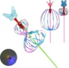 3/5pcs Bubble Magic Wand,Rainbow Twirler Stick,Spin Glitter Stick,Variable Twirler Stick Rave Toys for Party Festival 1