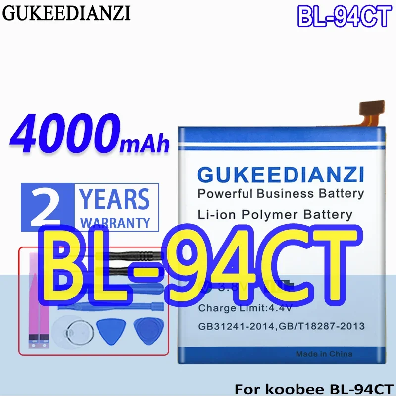 

High Capacity GUKEEDIANZI Battery 3600mAh/4000mAh For koobee BL-94CT BL94CT BL-97CT BL97CT BL-93CT BL93CT K300 K400