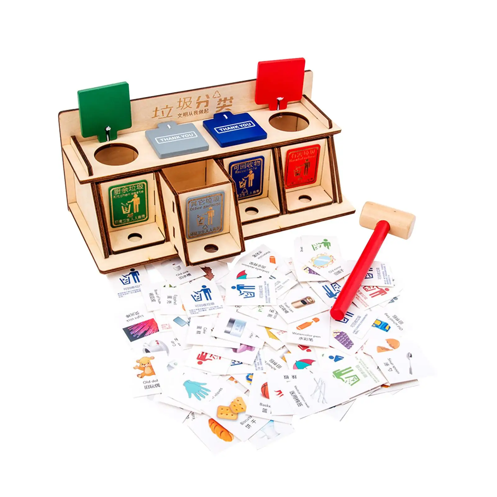 

Wooden Garbage Classification Environmental Learning for Birthday Gift