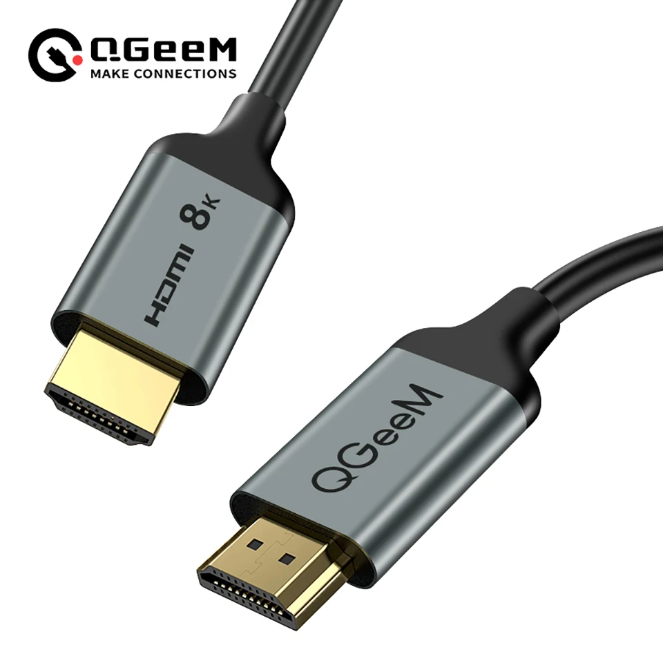 QGeeM 8KHDMIケーブル48GbpsHDMI 2.1 HDMI to HDMI Wire for Xiaomi Mi Box Xbox  Serries X PS5 PS4 Chromebook Laptop Tablet Apple TV  120Hzオス-オスHDMIHDMIスプリッターデジタルケーブルコード4KHDMIポートHDMIケーブル1mHDMIケーブル2.1TVボックスプロジェク...