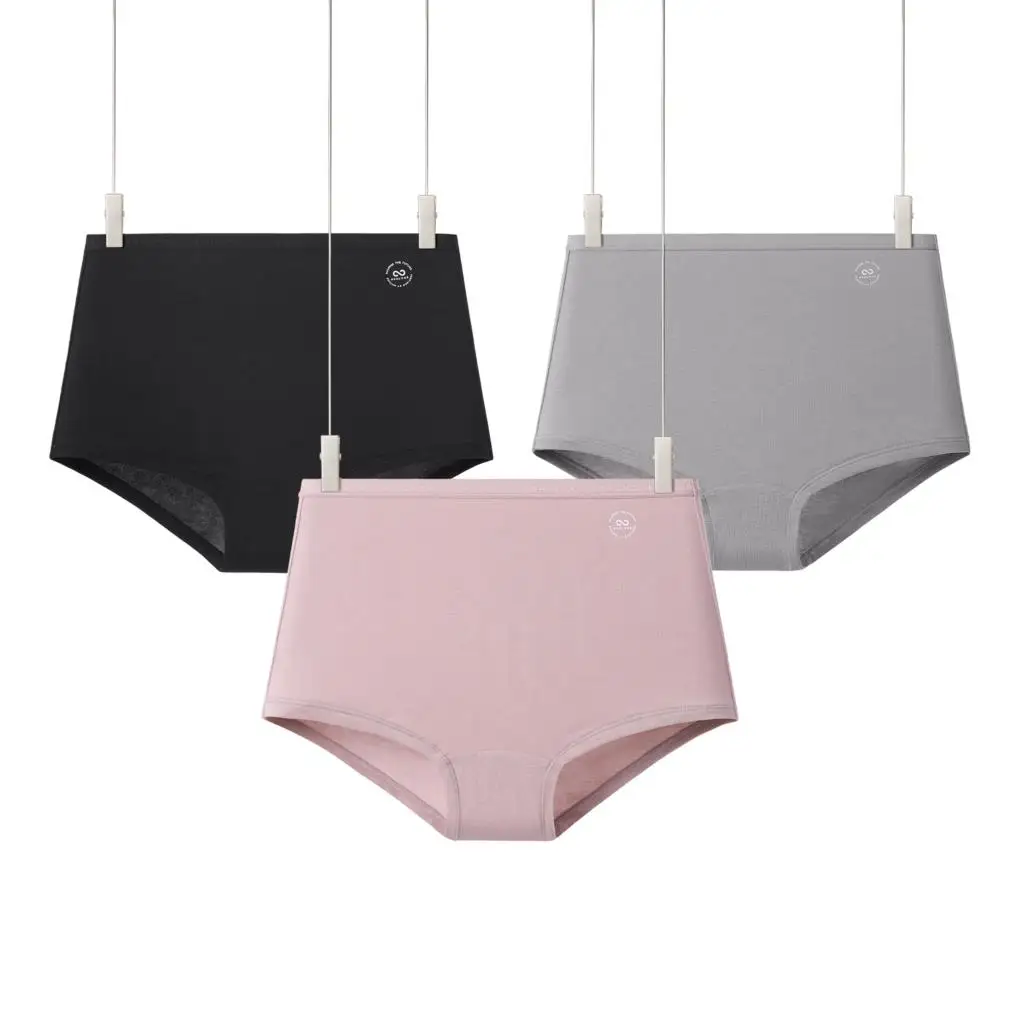 3 Pack Women's Boy Shorts Underwear Cotton Modal Panties Boxer Briefs Tagless Panty