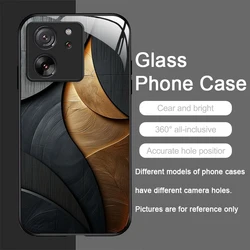 Mechanical Wood Texture Pattern Glass Phone Case Cover - Moto Edge 50Ultra (PT - P1022T1)