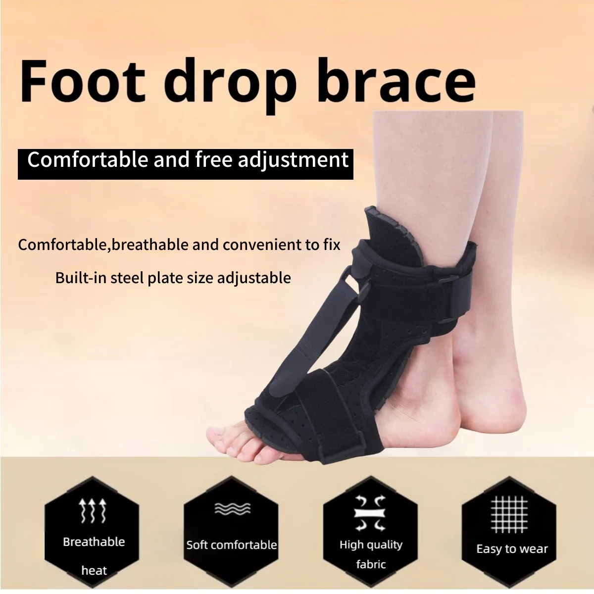 Plantar Fascia Brace BraceAbility Plantar Fasciitis Night Splint Sock Soft Plantar Fascia Brace for Sleeping Achilles Tendonitis Foot Drop Heel Pain