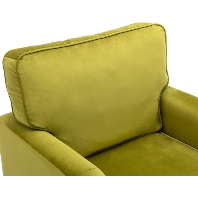 Olive Velvet Modern Club Chair 6