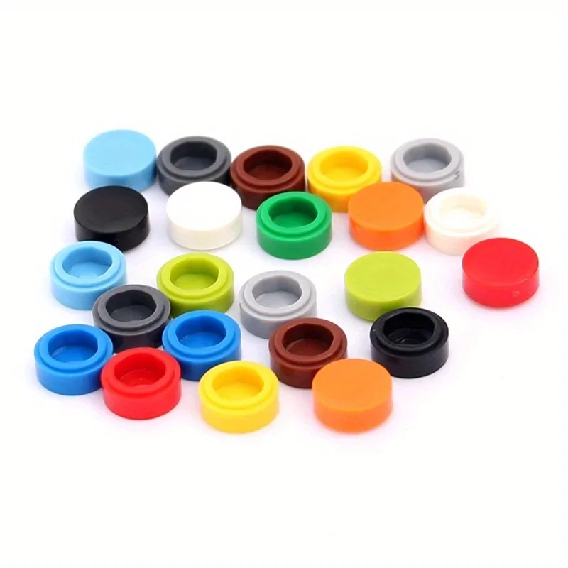 200 teile/los Fliesen 1x1 Runde Spezielle Ziegel Baustein Kleine Partikel Groß Ziegel Teile Diy Spielzeug – Detail 6