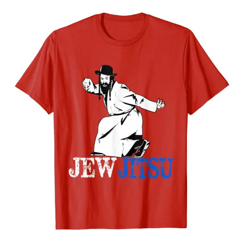 I Know JewJitsu Shirt Rabbi Horah Dance Jiu Jitsu Je T-Shirt Funny Short Sleeve Graphic Tee Tops Streetwear Fashion_voghion.com