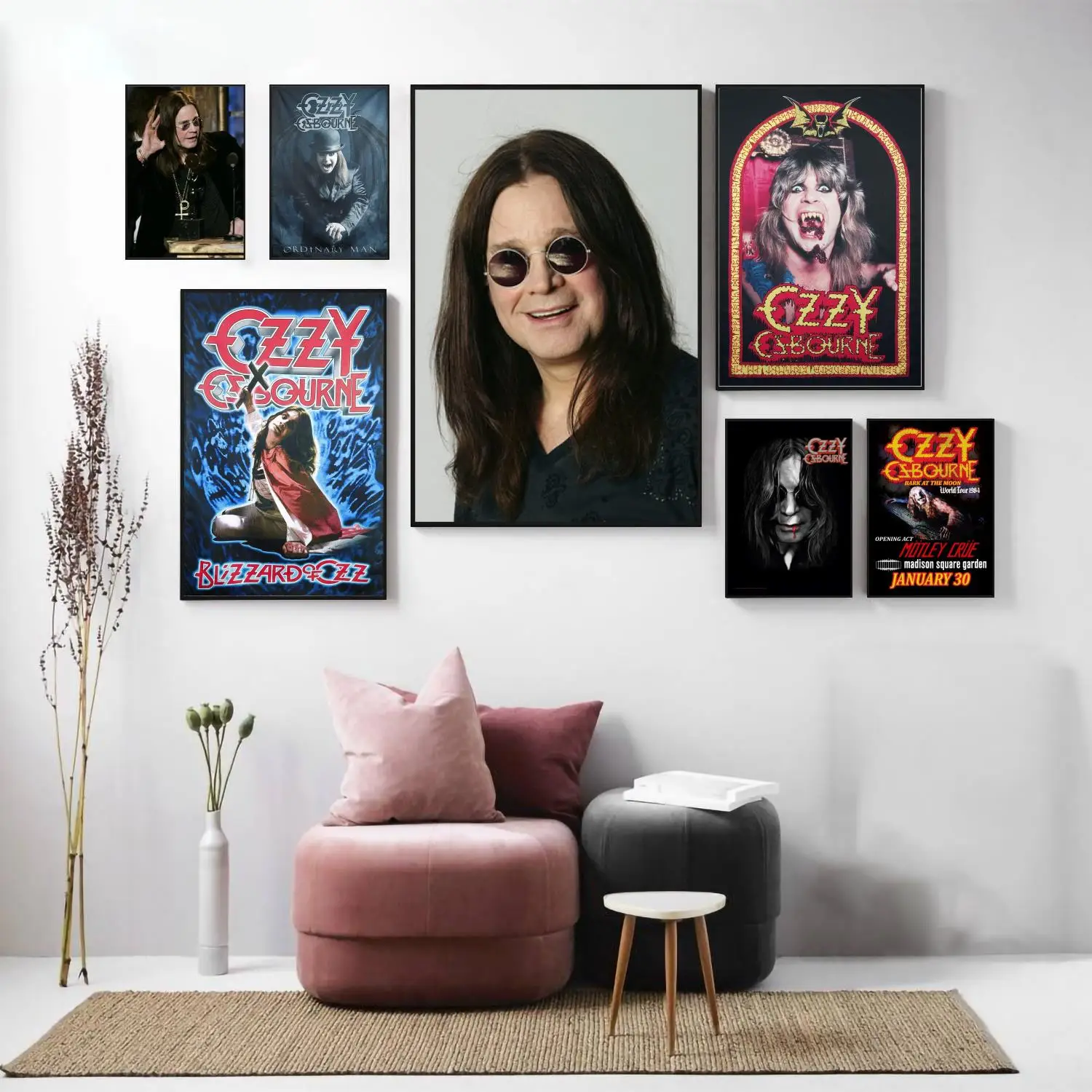 Ozzy Osbourne Band Decoration Art 24x36 Wall Art Personalized Gift Modern Family bedroom Decor Canvas - AliExpress