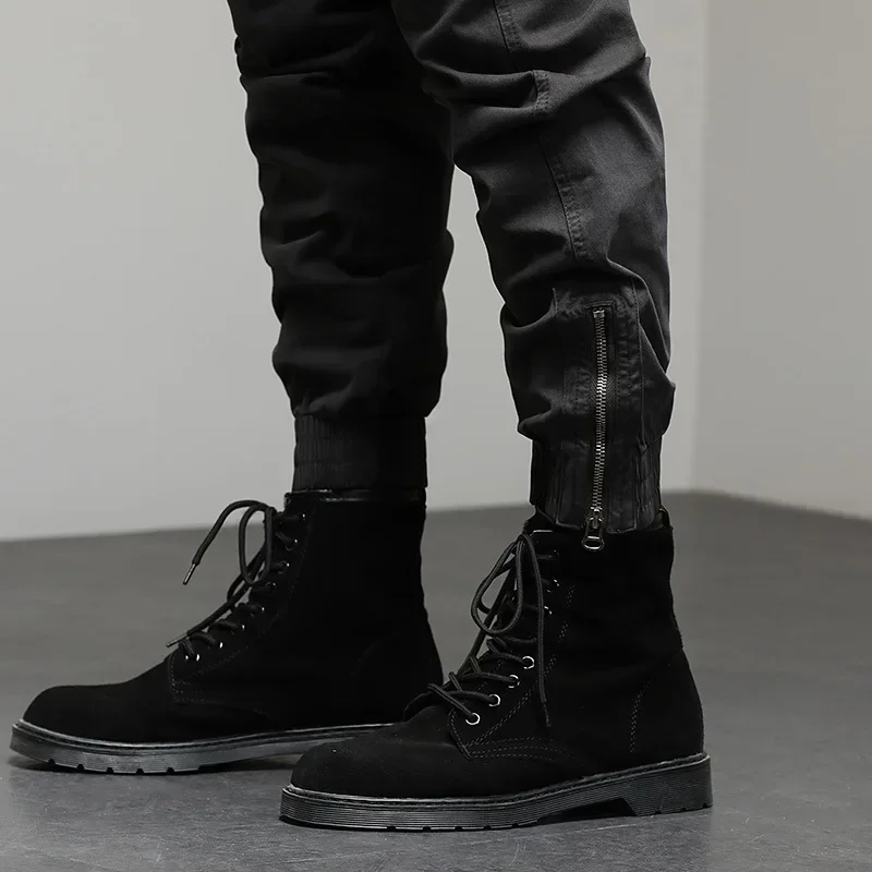 Cargo Pants Men Ankle Length Streetwear Casual Pants Men Military