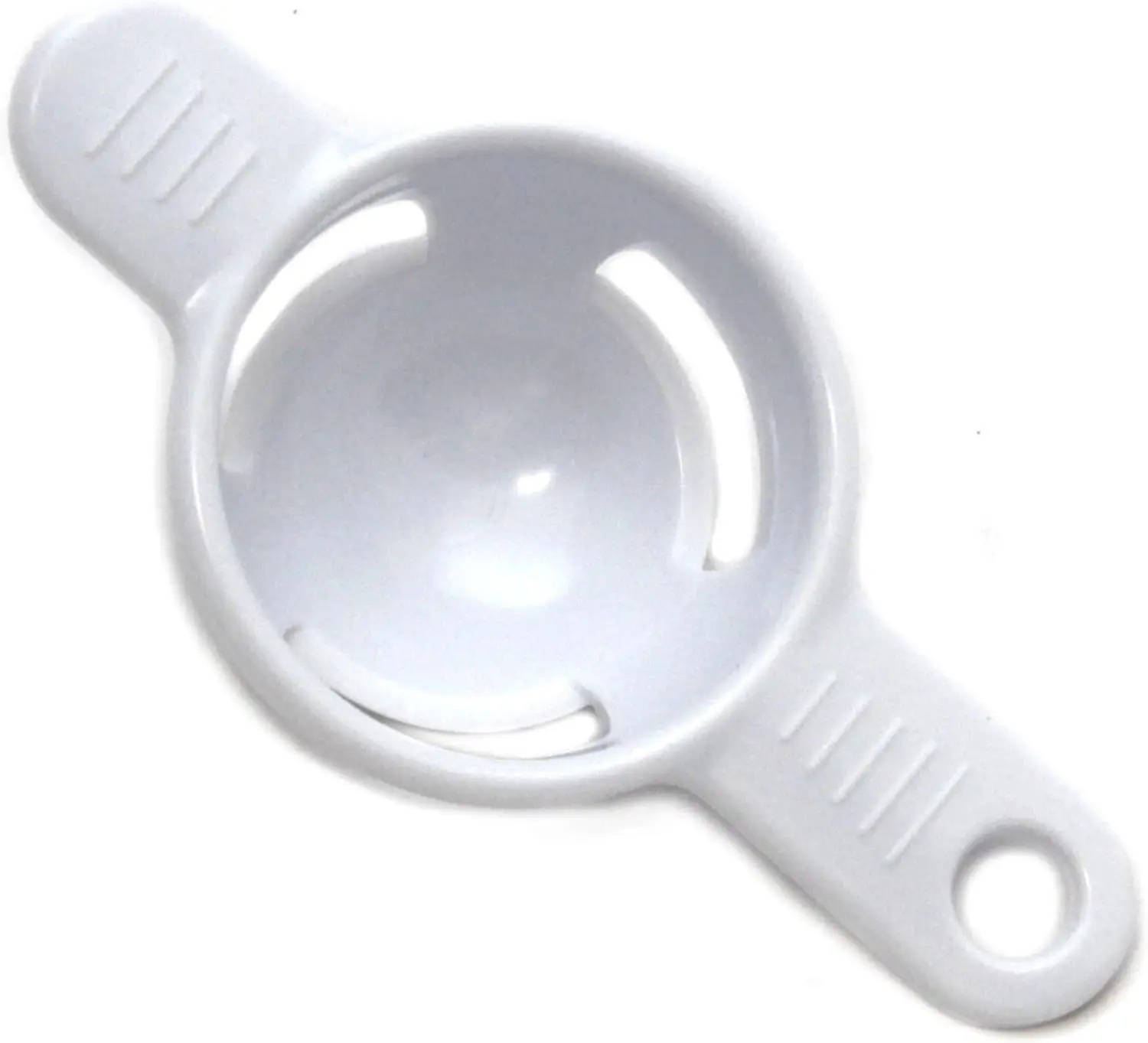 Basic Plastic Egg Separator, 5 inches in length, White， cooking