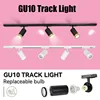GU10 LED Spot light Rails Track Lamps Replaceable GU10 Bulbs Set Track Light Spot Lamp For Indoor Ceiling Lighting Home Shop 1