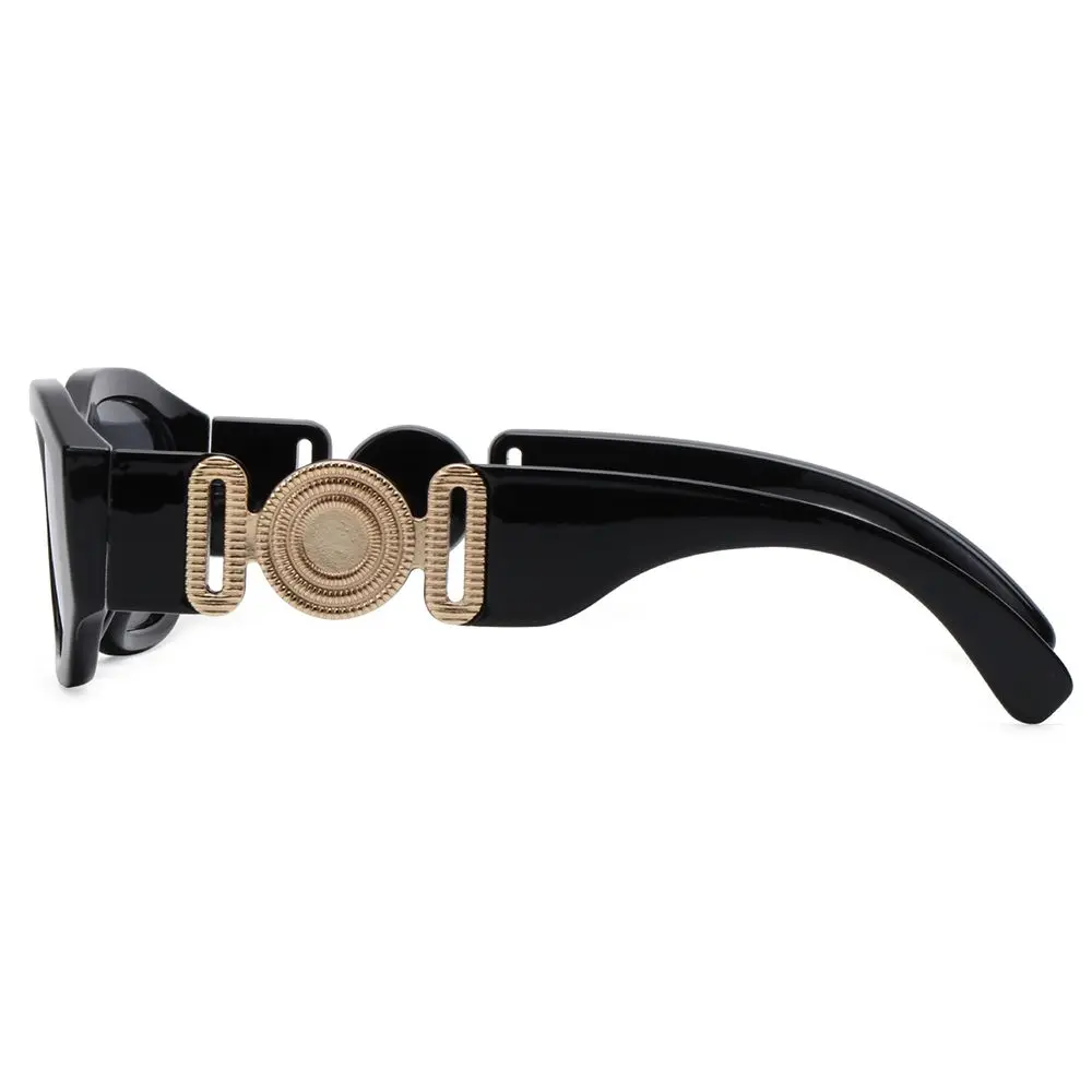 Beach Steampunk Women Men Trendy Design Small Sun Glasses UV Protection Rectangular Shades Irregular Sunglasses