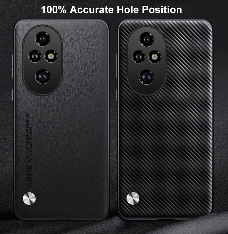Luxuriöse PU-Lederhülle für Honor 200 Pro Rückseite Silikon Stoßfeste Vollschutz-Handyhülle für Honor200 Pro 200Pro 5G. – Detail 3