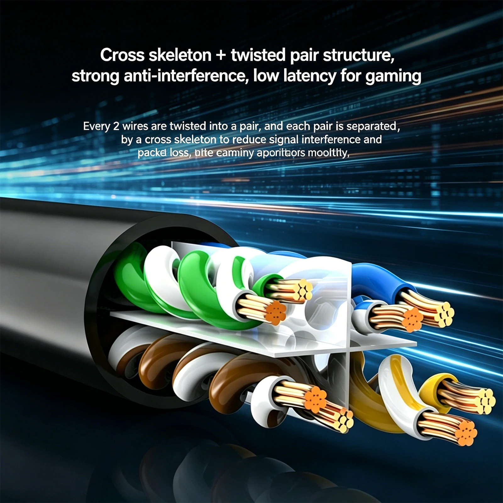 쿠비 이더넷 케이블 Cat6 UTP 90도 하향 직각 패치 코드 (노트북, 라우터, TV 박스, 프린터, USB 허브, RJ45 인터넷용)