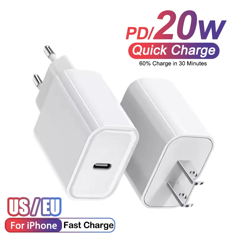 20W Super Fast Charging For iPhone 15 13 12 14 11 Pro Max Mini X PD 3.0 Quick Charger Adapter For iPad Air Pro Phone Accessories