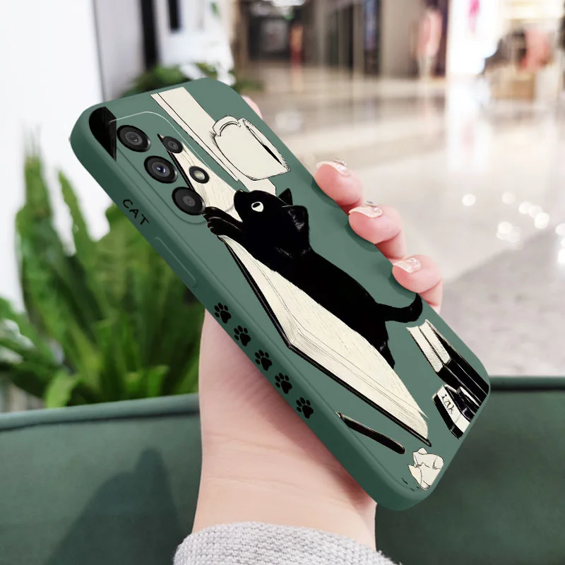 Naughty Cat Phone Case - Whimsical Feline Design