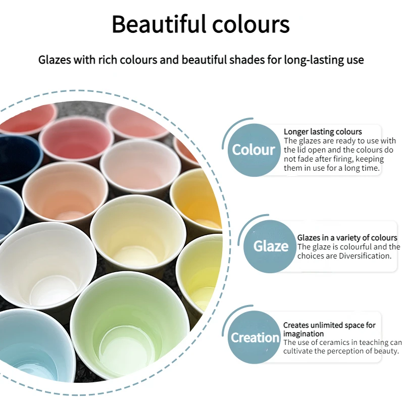 Ceramic Glaze for Electric Kiln Oxidation Coloring