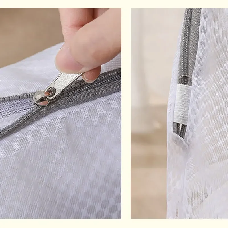 Mesh Washing Machine Laundry Bag Protection Net Foldable Thicken Clothes Socks Wash Pack Household Cleaning Tools Accessories 4