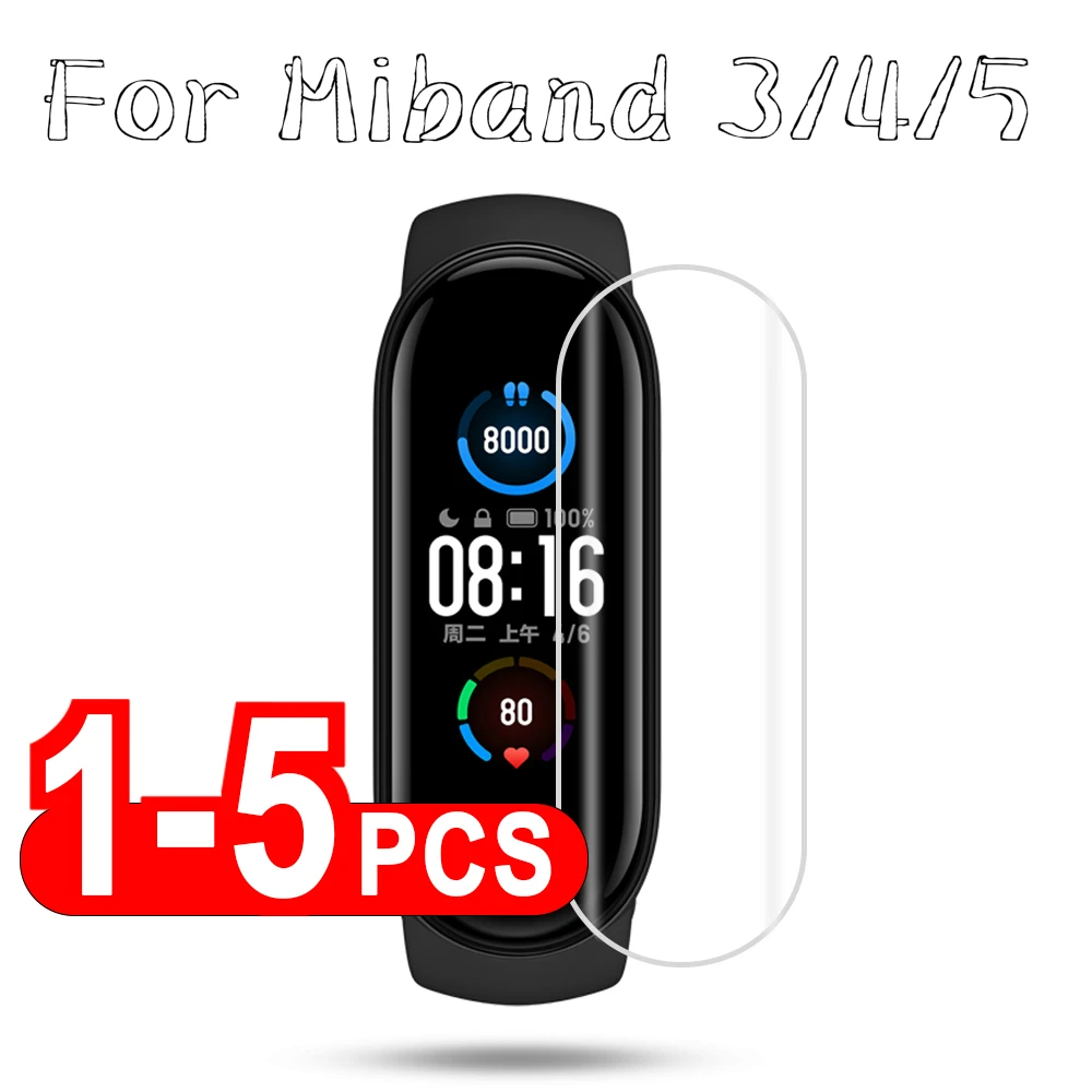 Hydrogel Screen Protector For Mi Band 7 6 5 4 3 Xiaomi Band 3/4/5/6 For screen protectors watch screen protector watch screen protector case watch protector case