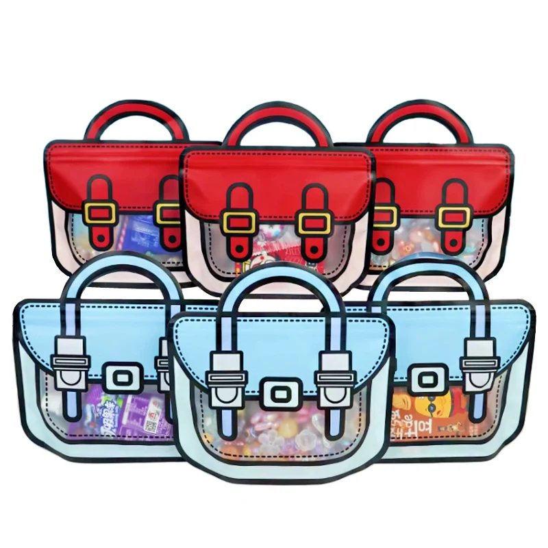 15pc Red/Blue/Green Cartoon Backpack Candy Bags For Kids Snack