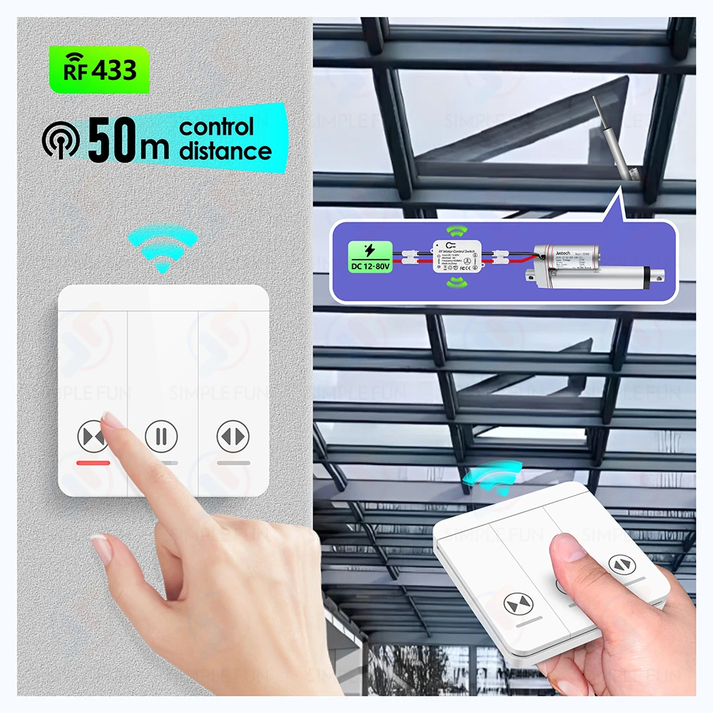 linear Interruptor de parede para motor DC