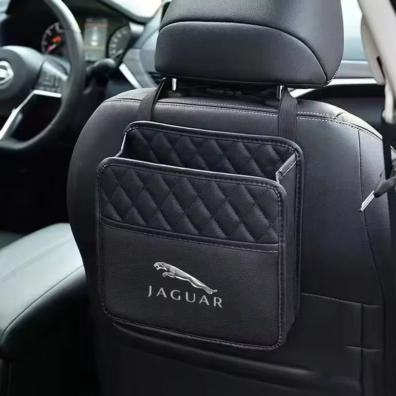 Car Backseat Organizer Multifunction PU Leather Interior Storage Bag for Jaguar XFR XF Sportbrake F-Type S-Type Svr S TYPE