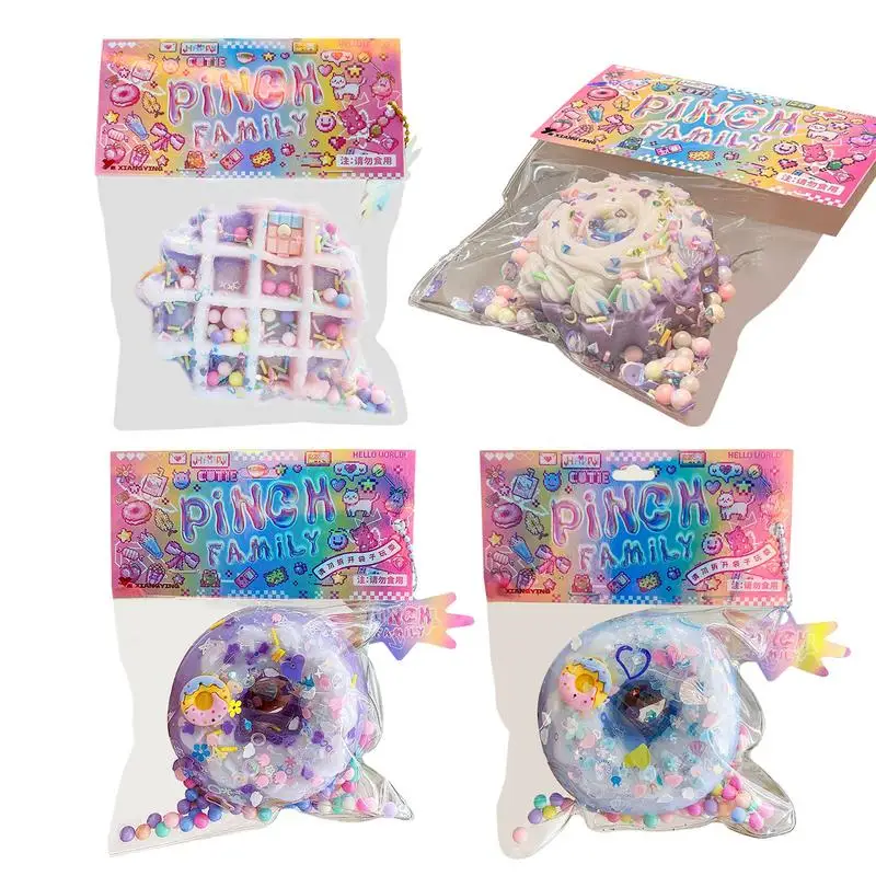 Dessert Squeeze Toy Food Shape Stress Relief Fidget Toys Slow Rising   Donuts Funny Pinch Toys Kids Birthday Christmas Gifts 2